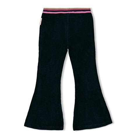 Flared broek rib - Flowers For Life Kleding Broeken