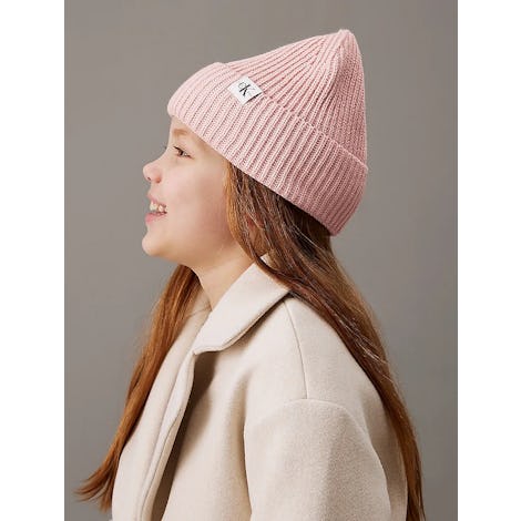Monogram rib beanie Kleding Mutsen en Sjaals