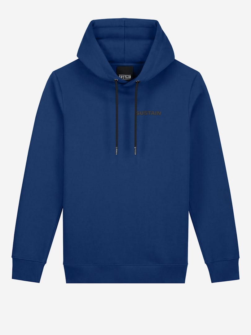 SUSTAIN Logo Regular Hoodie Estate blue - Main Image