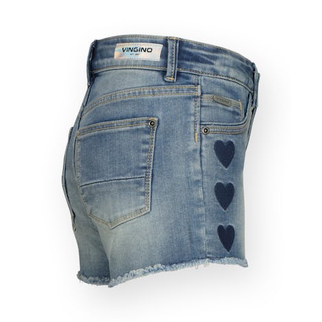 Dafina Heart jeans short Kleding Korte broeken