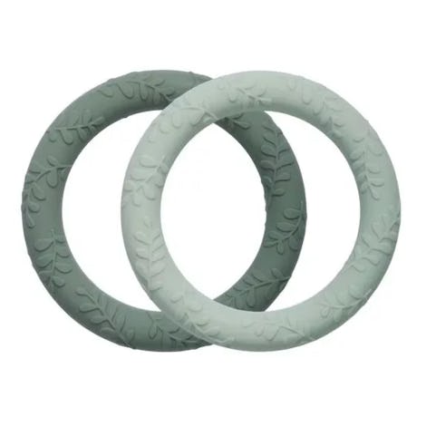 Silicone teether: Leaves - Sage Babyproducten Spenen